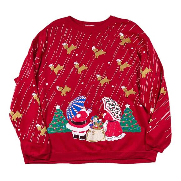 Sweater Red Christmas | Size XL - Picture 1 of 4